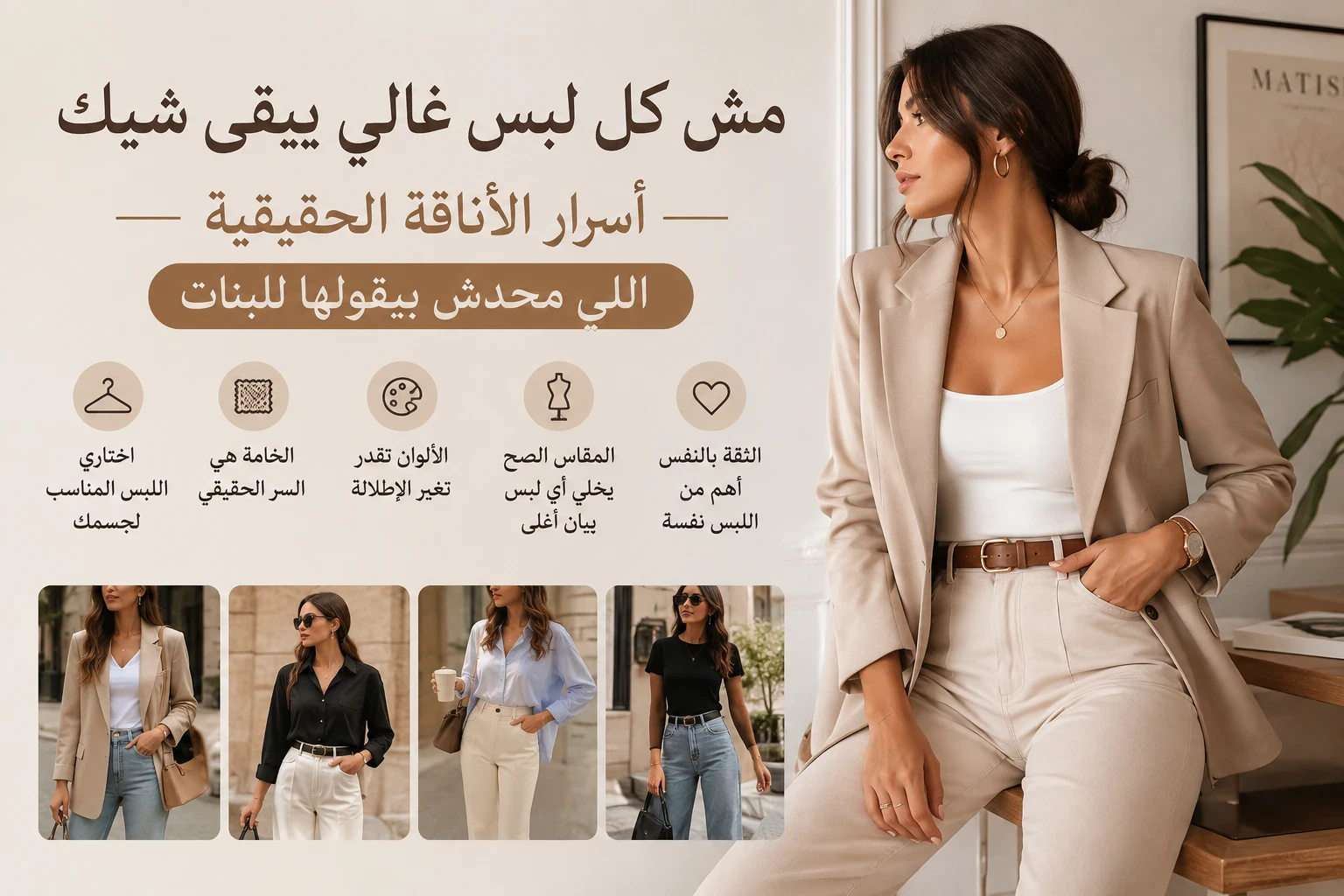 image about مش كل لبس غالي يبقى شيك… أسرار الأناقة الحقيقية اللي محدش بيقولها للبنات