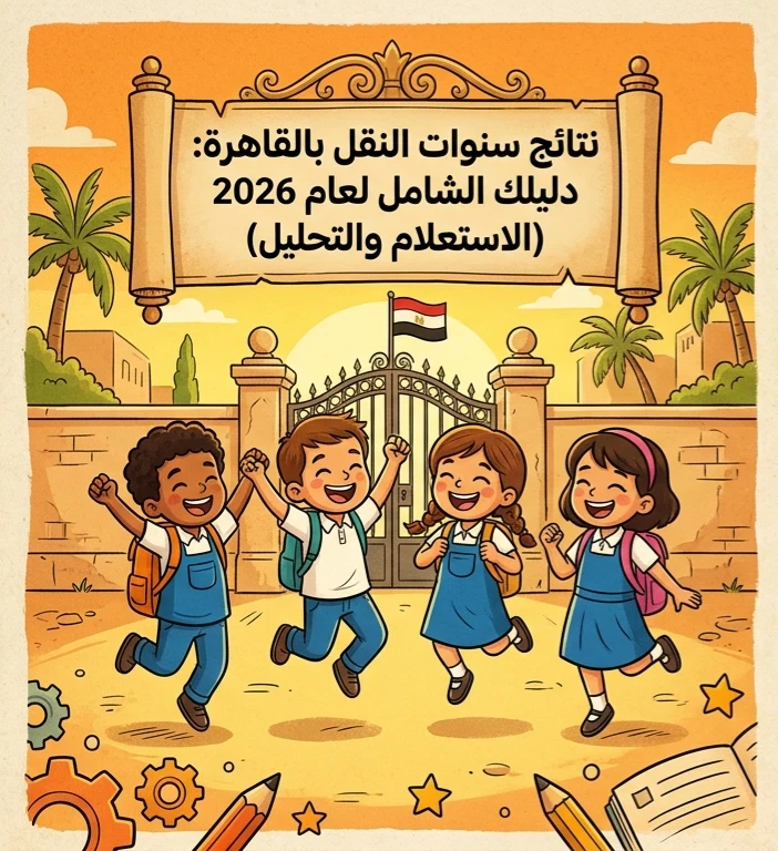 image about 🛑 نتائج سنوات النقل بالقاهرة 2026 برقم الجلوس والاسم.. رابط مباشر وخطوات الاستعلام لجميع الصفوف