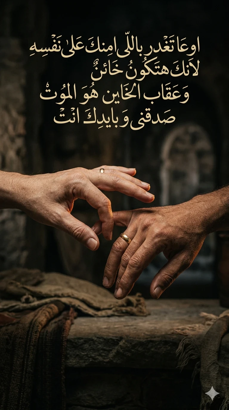 image about اوعا تغدر باللى امنك على نفسه لانك هتكون خائن وعقاب الخاين هو الموت صدقنى و بايدك انت