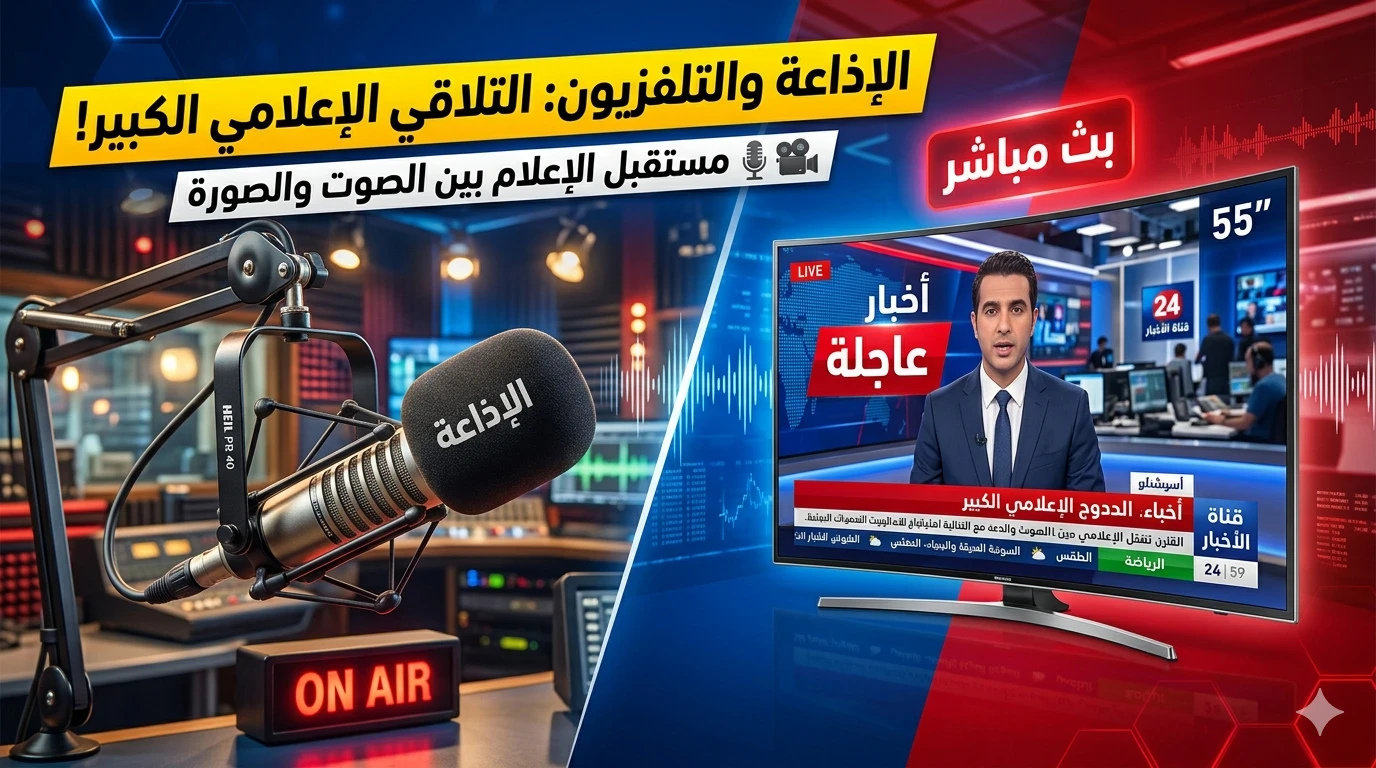 image about الإذاعة والتلفزيون.. رحلة الإعلام من الصوت إلى الصورة وتأثيره العميق في تشكيل المجتمعات