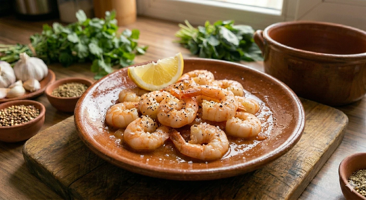 image about 🍤🌿 ملوخية بالجمبري على الطريقة المصرية.. وصفة شهية بطعم لا يُقاوم!