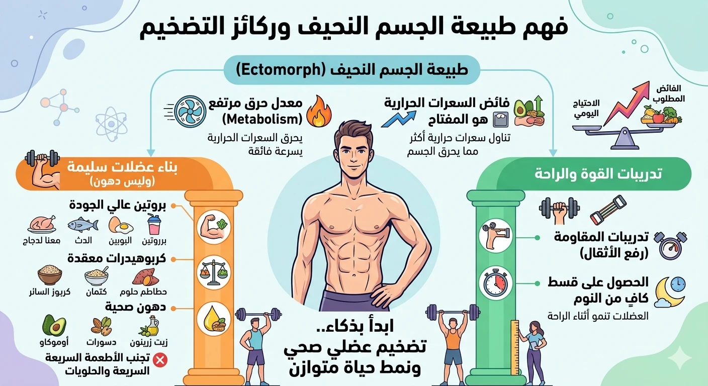 image about أفضل نظام غذائي وبرنامج تدريبي للشخص النحيف
