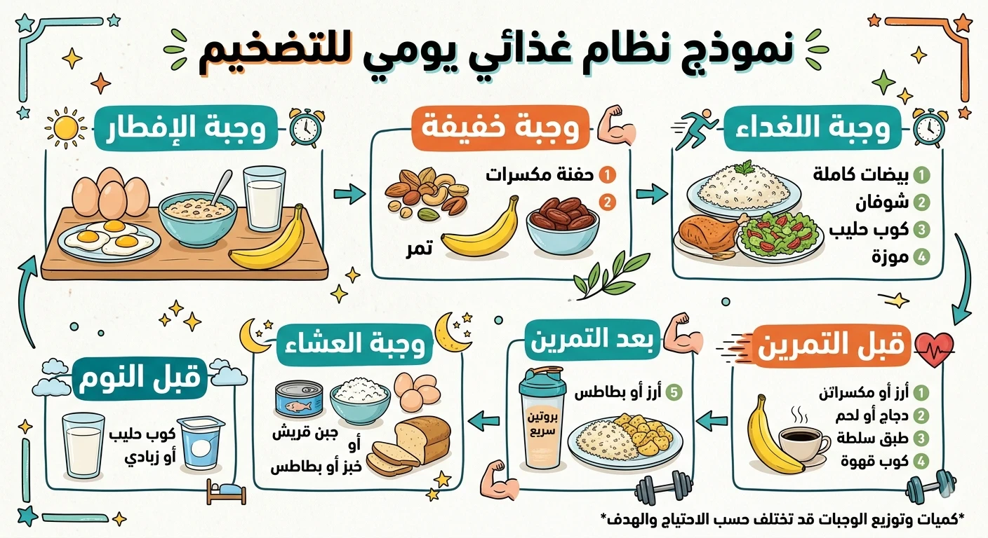 image about أفضل نظام غذائي وبرنامج تدريبي للشخص النحيف