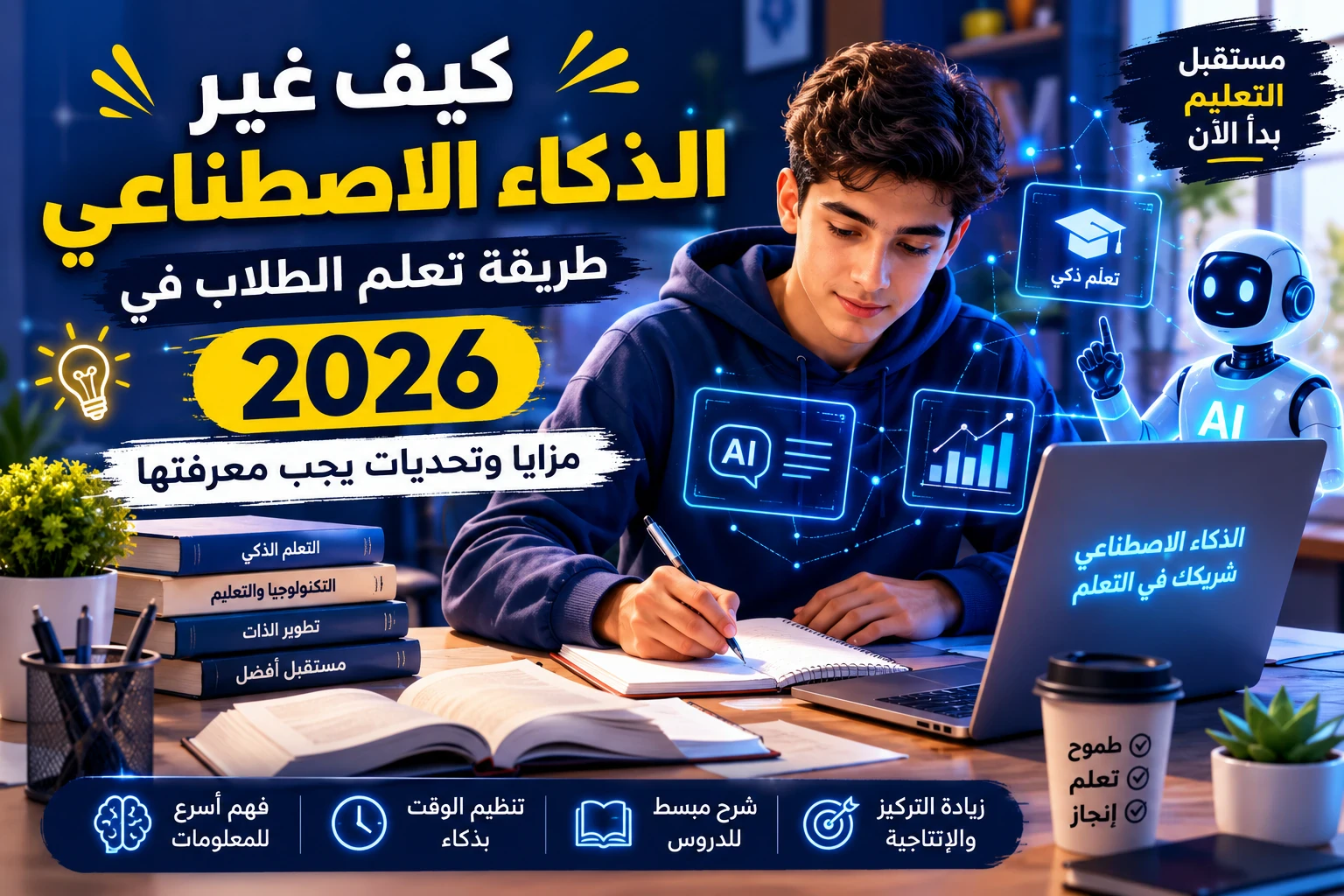 image about كيف غير الذكاء الاصطناعي طريقة تعلم الطلاب في 2026؟ مزايا وتحديات يجب معرفتها
