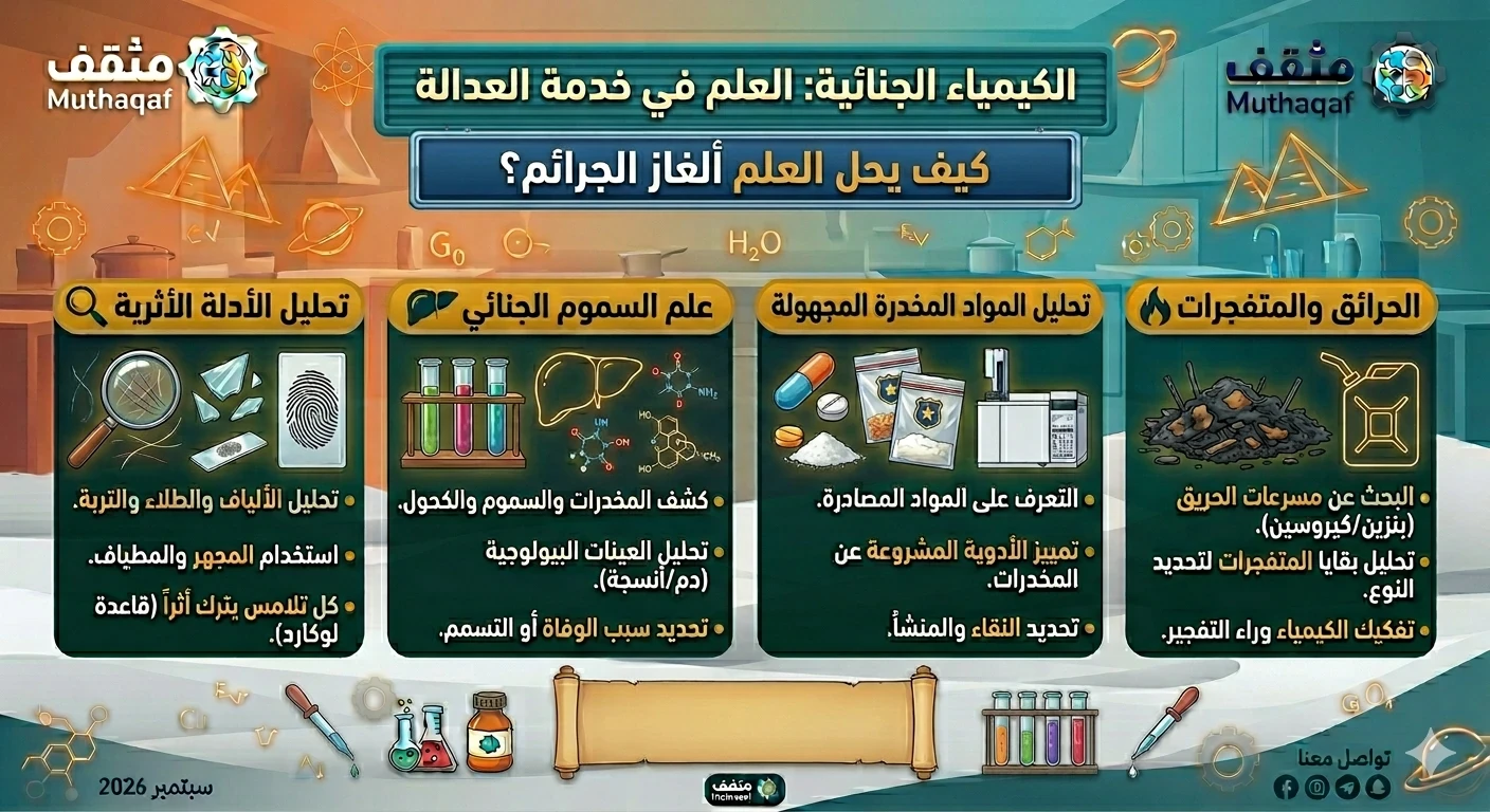 image about الكيمياء الجنائية: العلم في خدمة العدالة