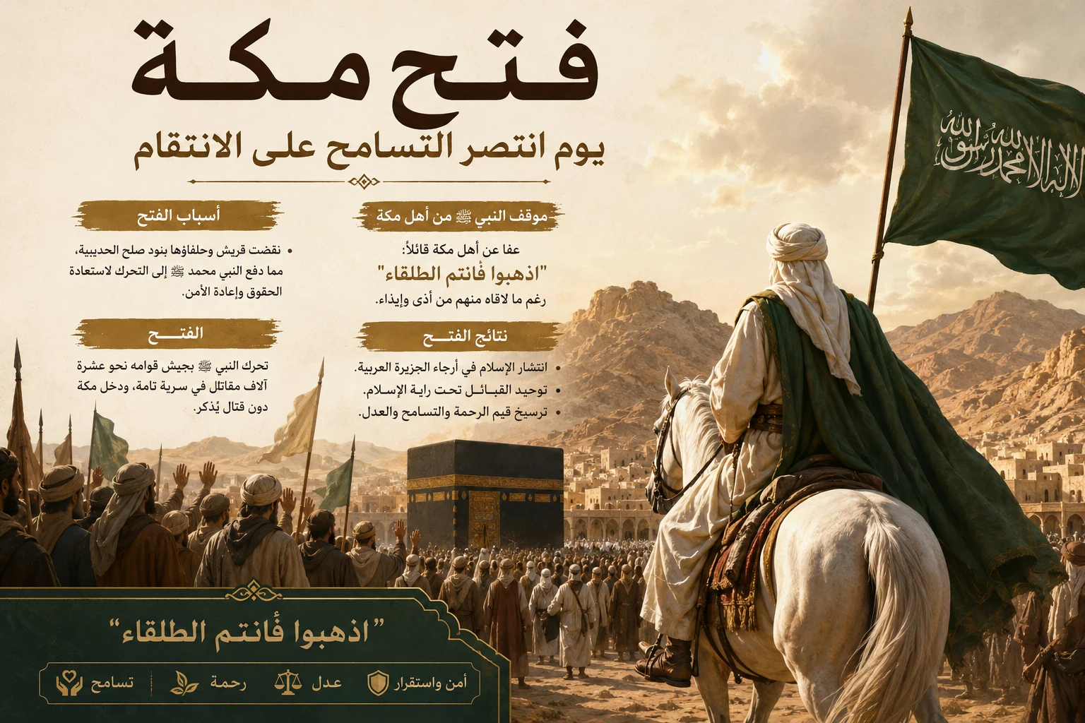 image about قصة فتح مكة: يوم انتصر التسامح على الانتقام