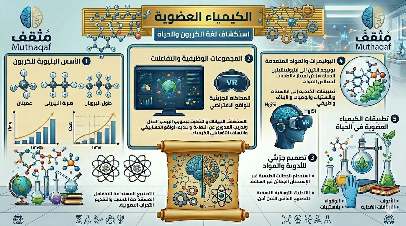 image about الكيمياء العضوية: استكشاف لغة الكربون والحياة