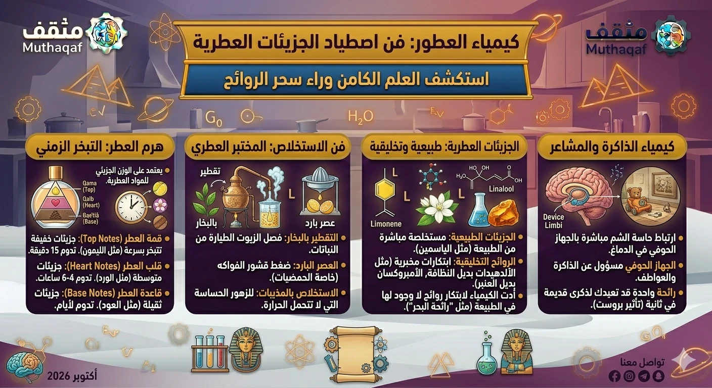 image about كيمياء العطور: فن اصطياد الجزيئات العطرية