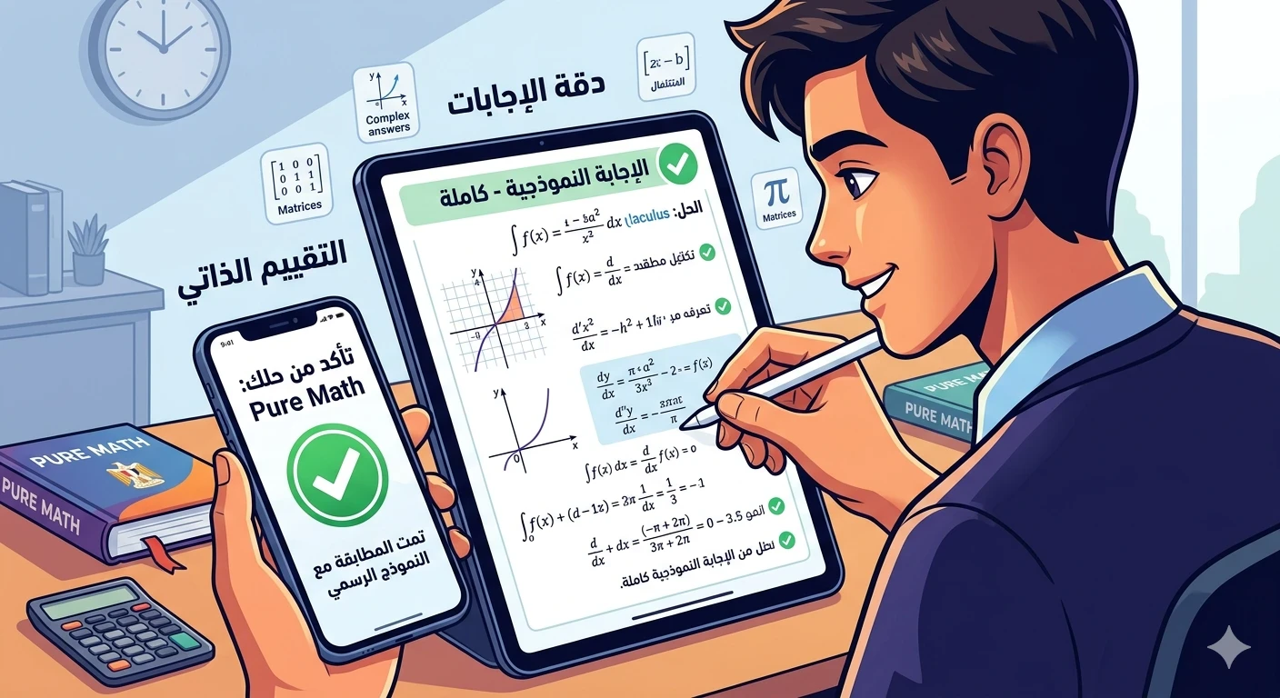image about « طريقك للـ 60: تحميل امتحانات مادة الPure Mathematics الثانوية العامة لعامي 2025 و 2026  والتقييمات الشهرية»