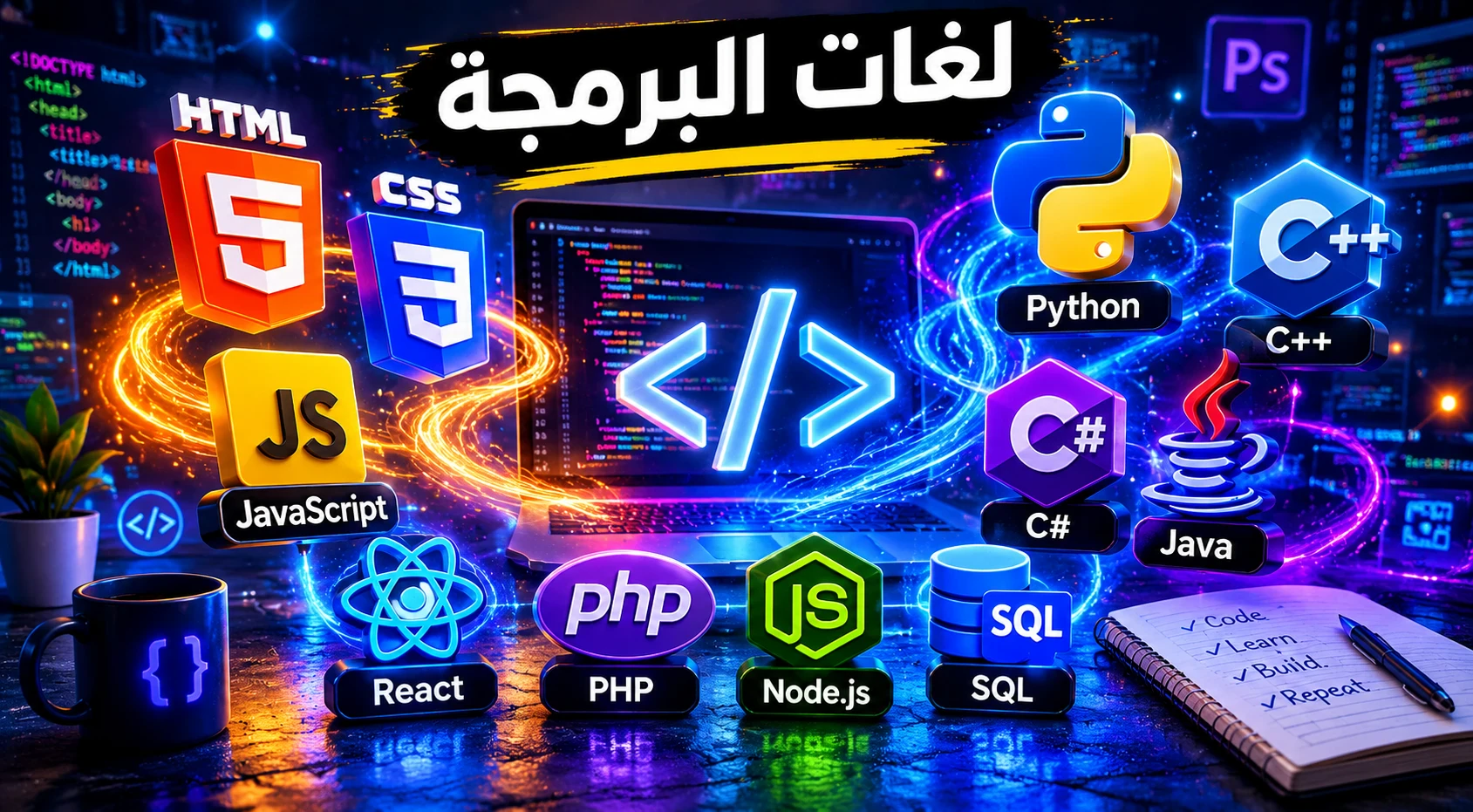 image about كيف تبدأ تعلم البرمجة من الصفر في 2026 (خطة مضمونة تنقلك من مبتدئ إلى محترف خلال 30 يومًا!)