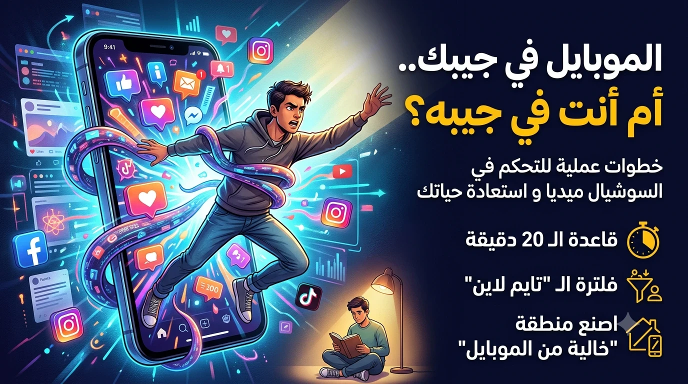image about دليلك الذكي للنجاة من إدمان الهاتف