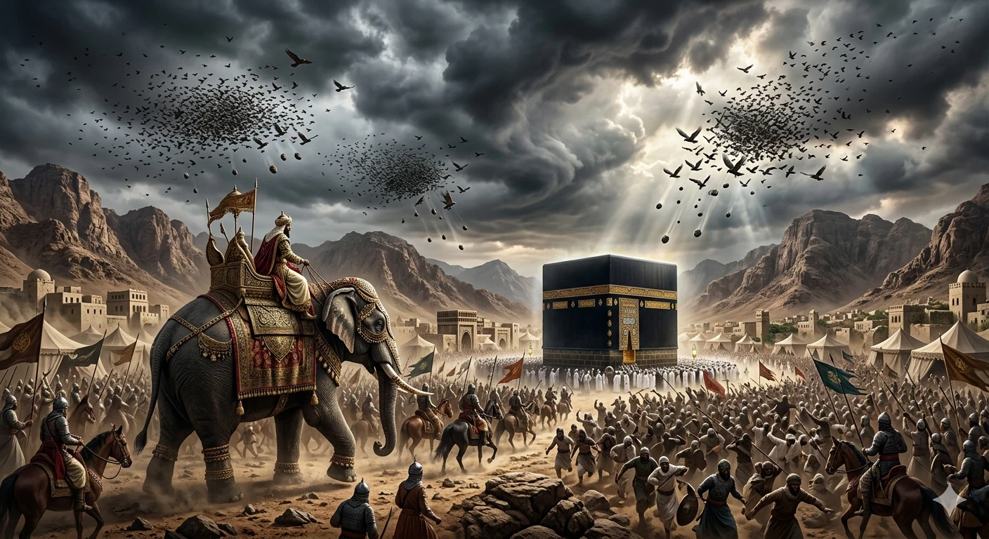 image about قصة أصحاب الفيل كاملة: كيف أنقذ الله الكعبة من جيش أبرهة في عام الفيل؟