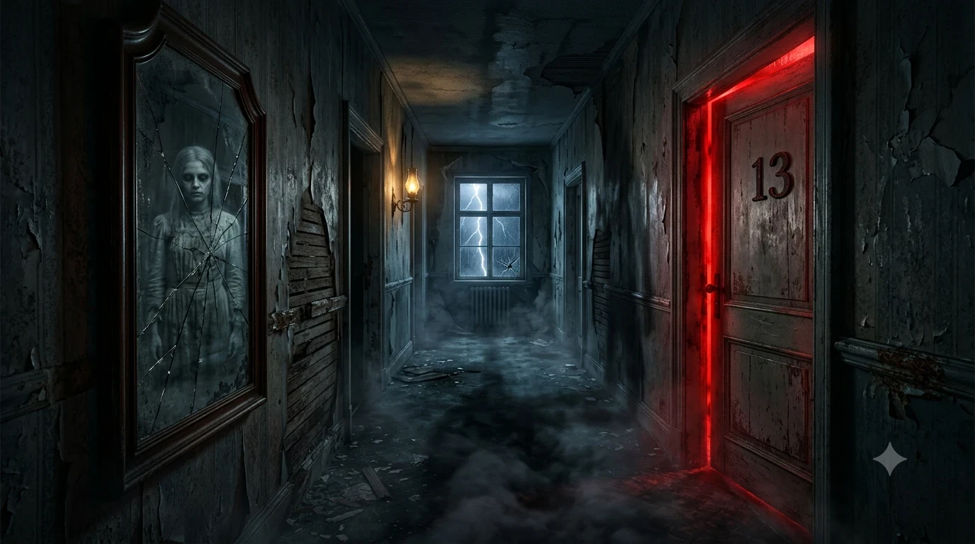 image about دخل الغرفة رقم 13 في فندق مهجور... وما رآه داخل المرآة حوّل حياته إلى كابوس!