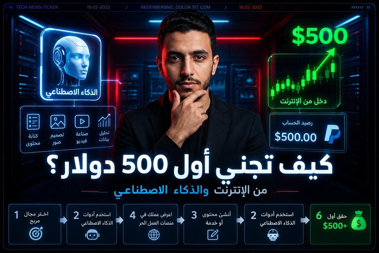 image about كيف تجني أول 500 دولار من العمل الحر باستخدام الذكاء الاصطناعي؟