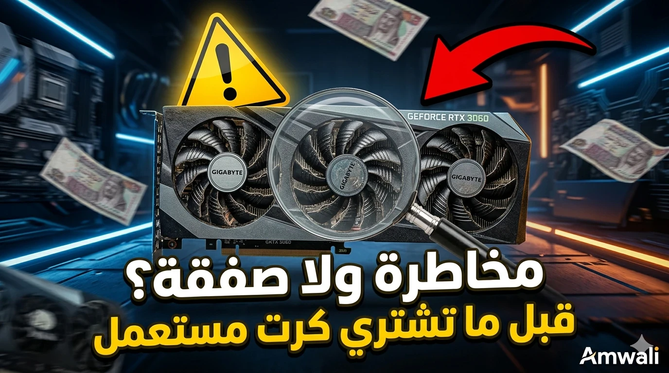 image about هل شراء كرت شاشة مستعمل في مصر سنة 2026 مخاطرة؟ دليل عملي قبل ما تدفع جنيه واحد
