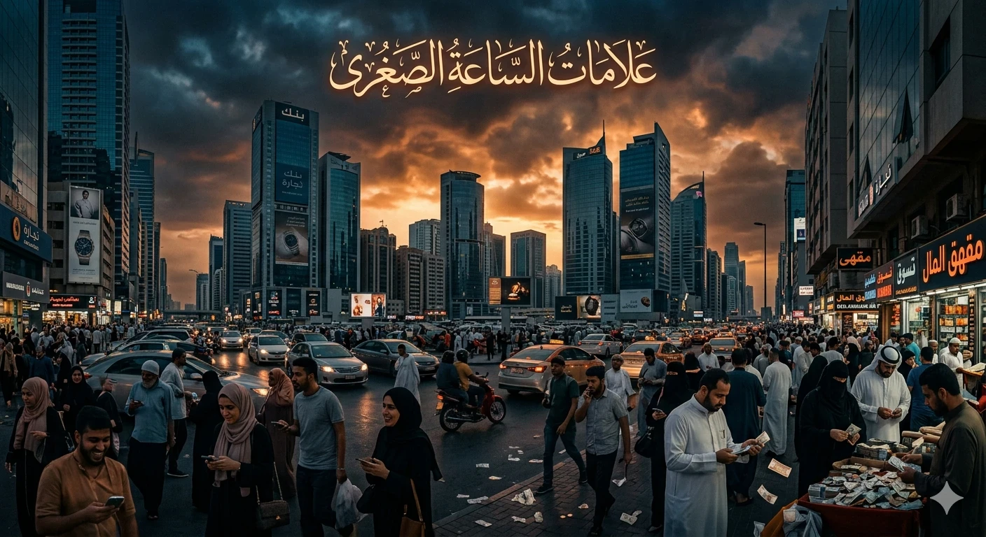 image about 🌟 الجزء الأول: يوم القيامة – علامات الساعة الصغرى وبداية اقتراب النهاية