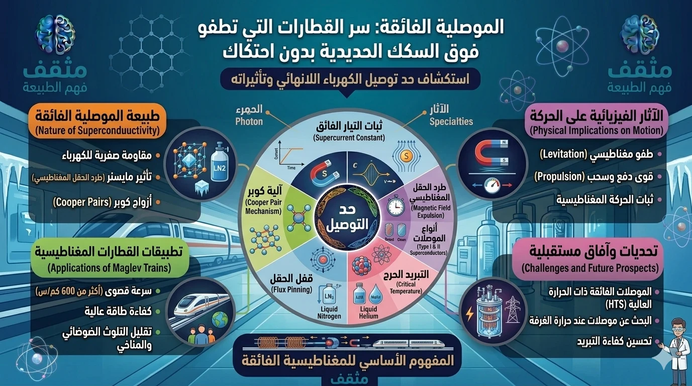image about الموصلية الفائقة: سر القطارات التي تطفو فوق السكك الحديدية بدون احتكاك
