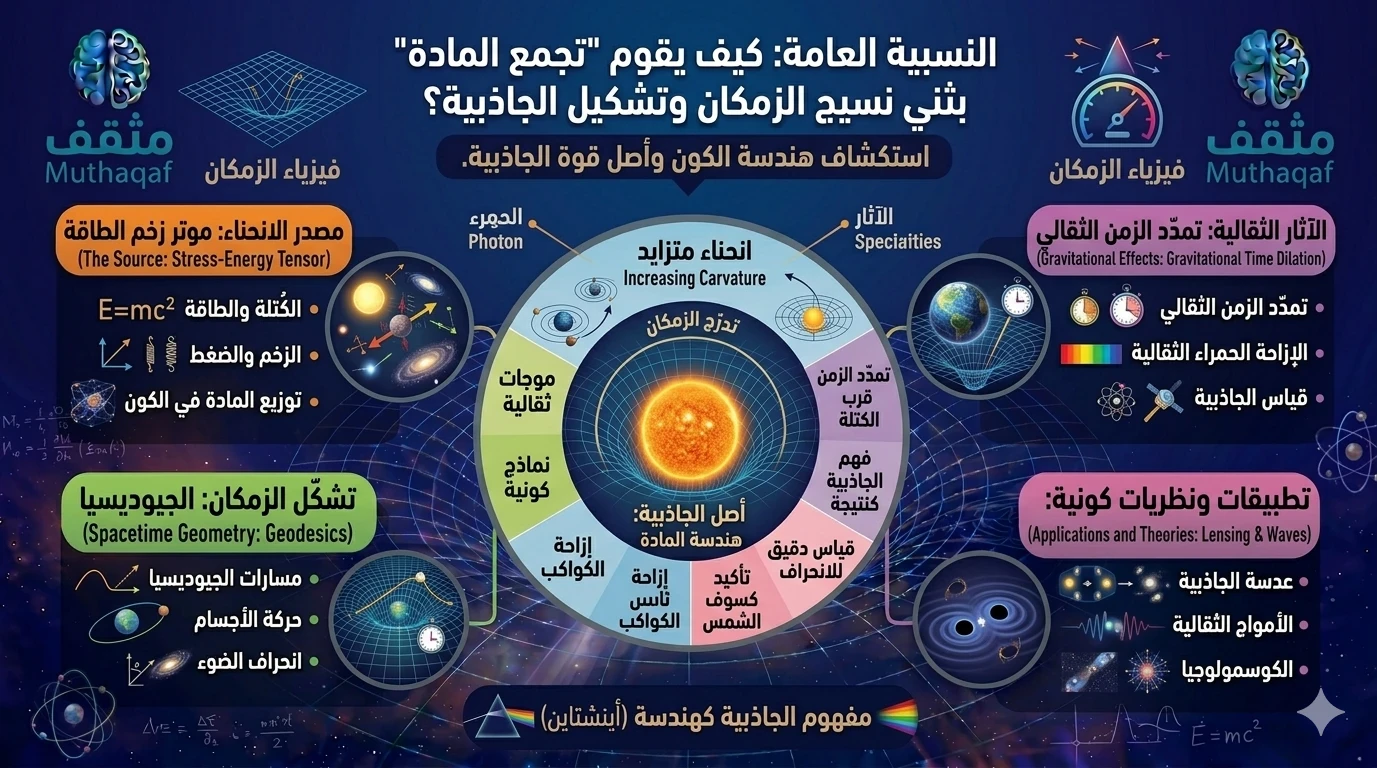 image about النسبية العامة: كيف يقوم تجمع المادة بثني نسيج الزمكان وتشكيل الجاذبية؟