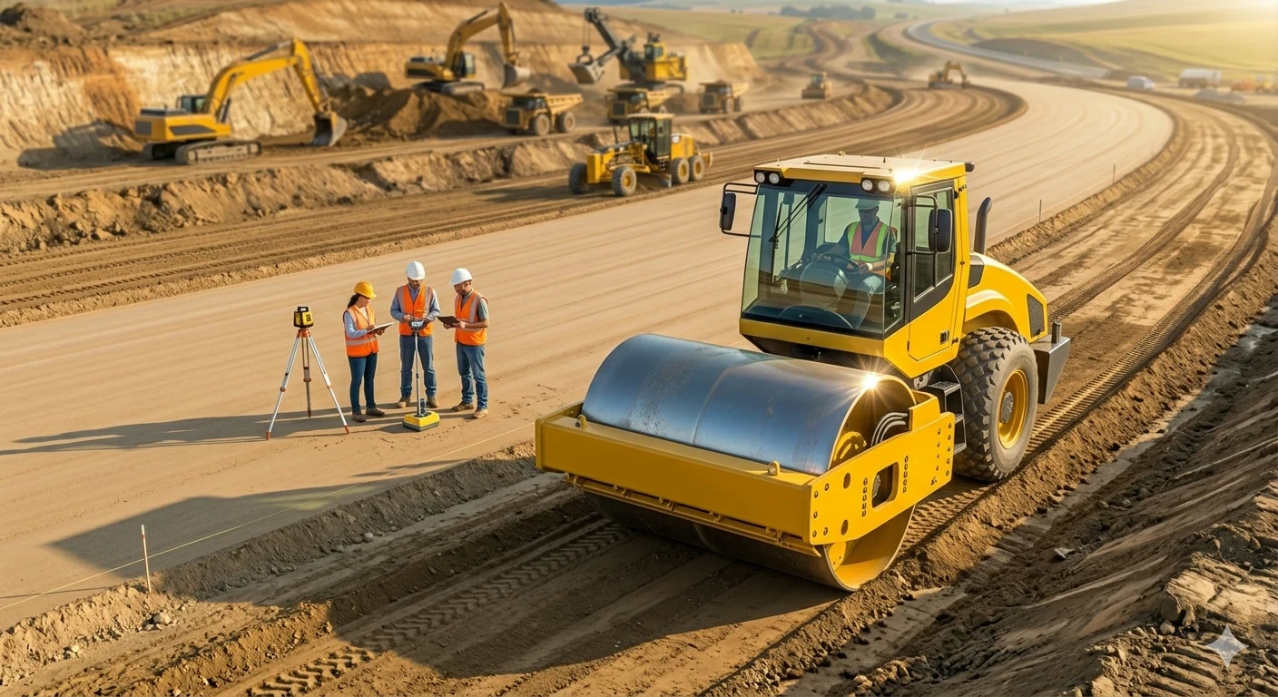 image about احترف هندسة الطرق عن طريق التعرف عن مراحل انشاء الطريق من البداية حتى الانتهاء من الرصف .
