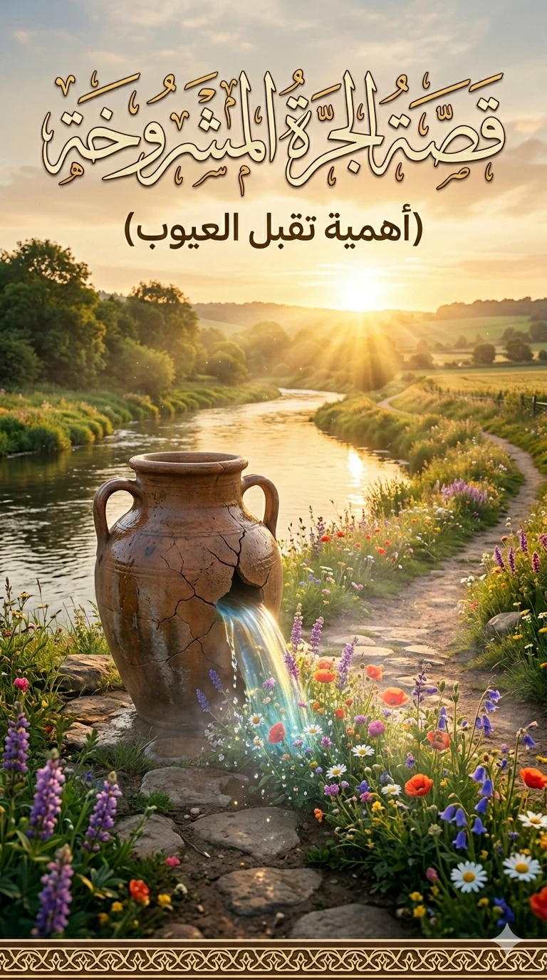 image about قصة الجرة المشروخة (أهمية تقبل العيوب)