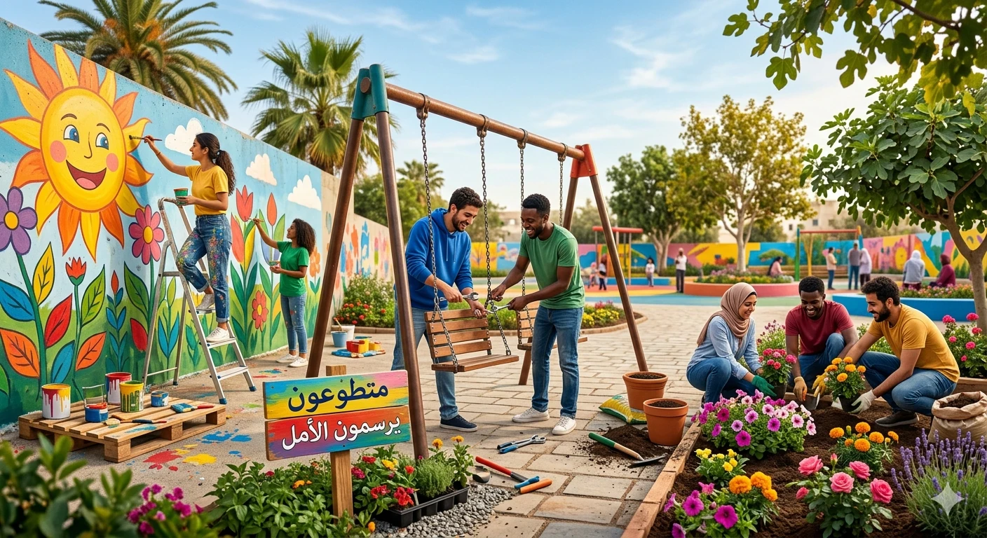 image about قصة التطوع والحدث السعيد