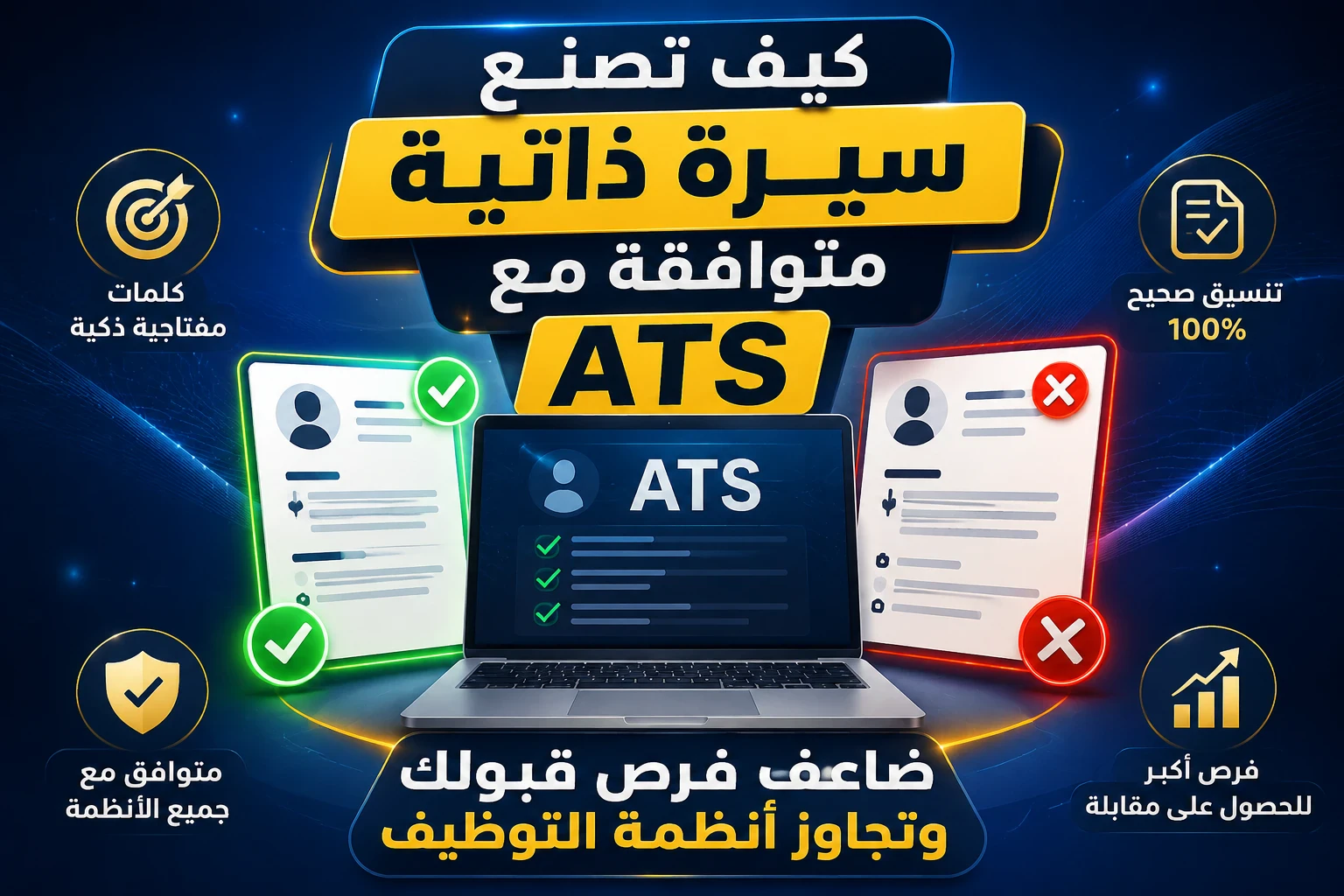 image about كيفية إنشاء CV متوافق مع ATS في 2026: الدليل الكامل لتجاوز أنظمة التوظيف والحصول على مقابلات عمل