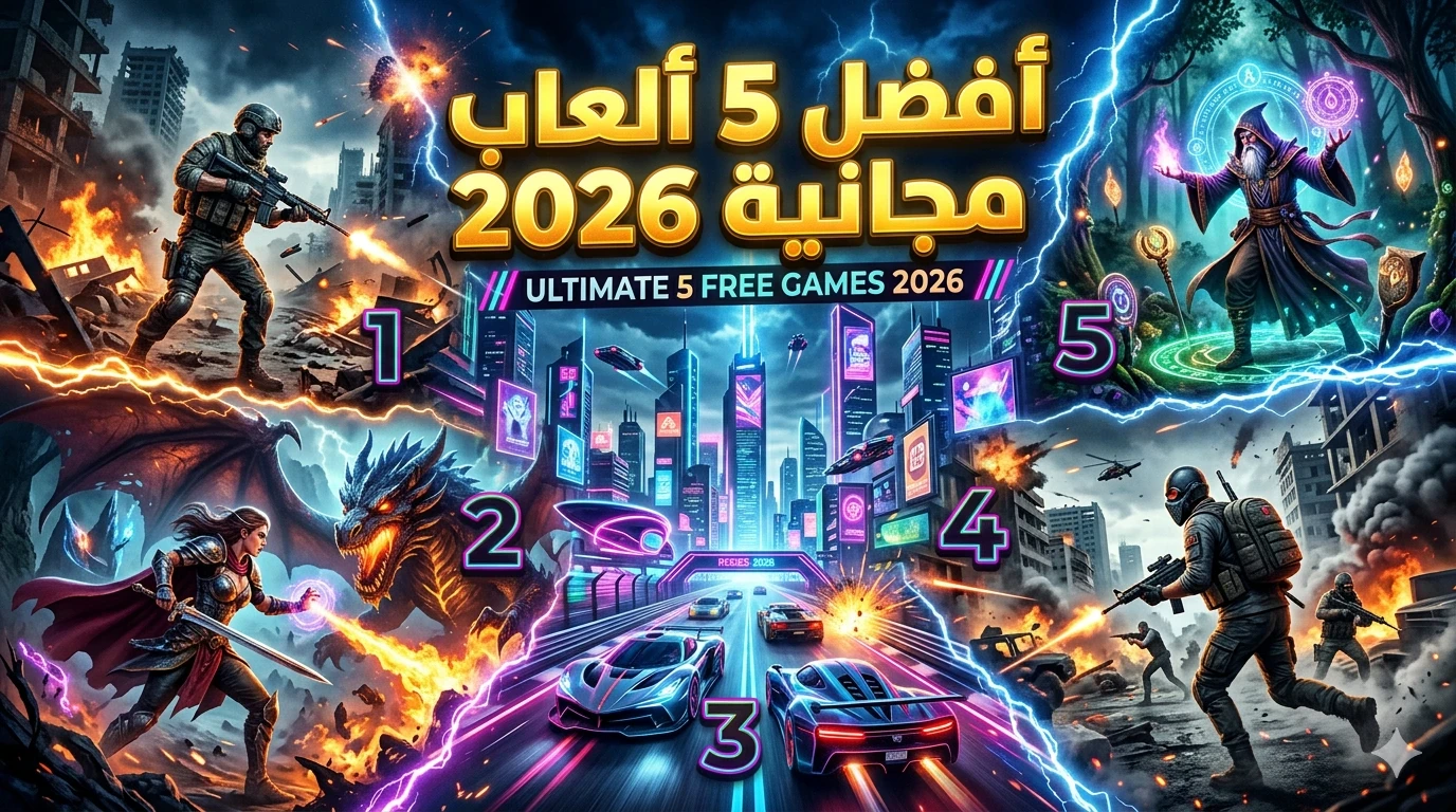image about أفضل 5 ألعاب مجانية في 2026