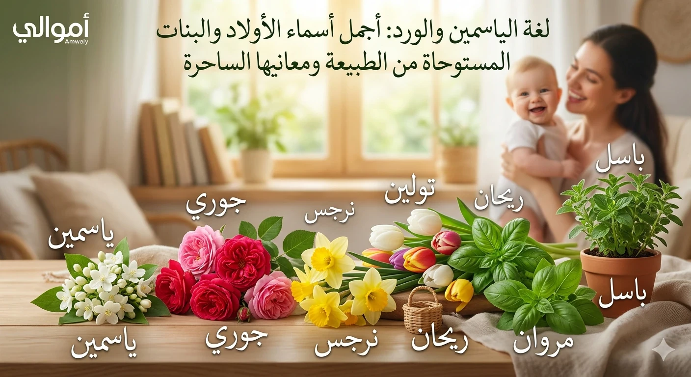 image about أجمل الأسماء للأطفال المستوحات لأجمل الزهور والورود