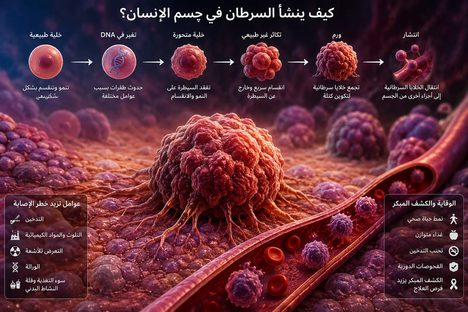 image about السرطان: كيف تنشأ الخلايا المتمردة داخل جسم الإنسان؟