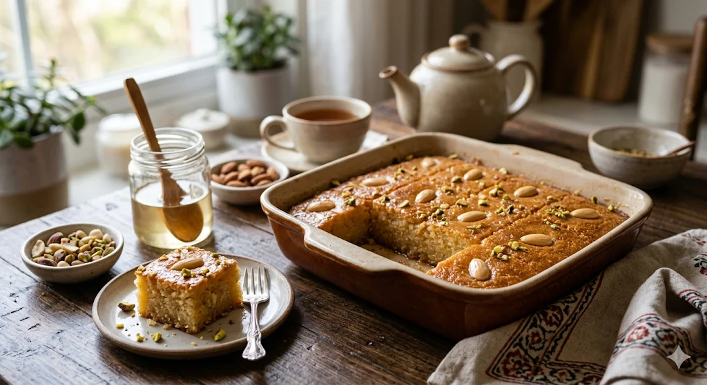 image about البسبوسة في المنزل.. وصفة سهلة بمذاق المحلات