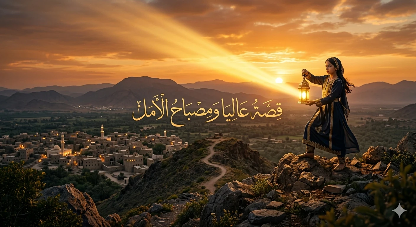 image about قصة عاليا ومصباح الأمل
