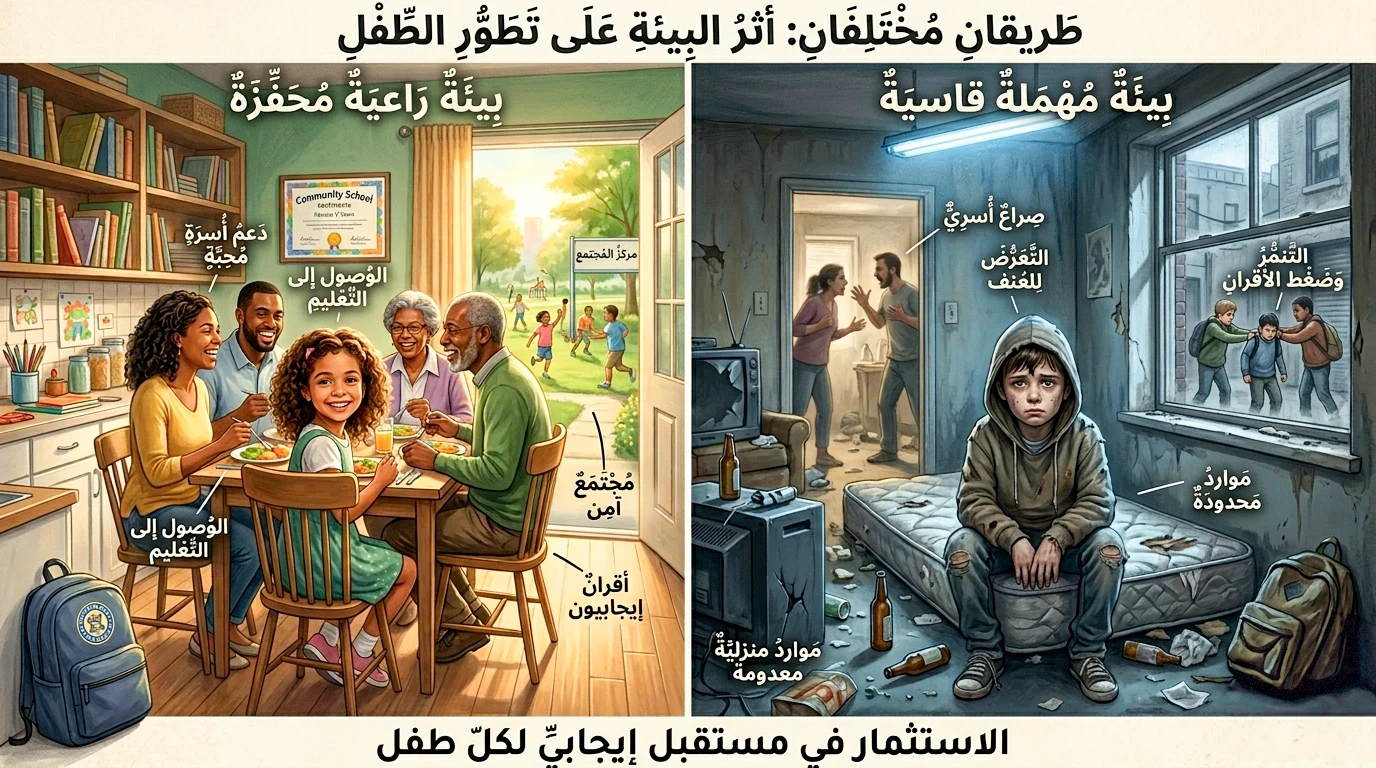 image about تأثير المجتمع على الطفل ودوره في تشكيل شخصيته ومستقبله النفسي