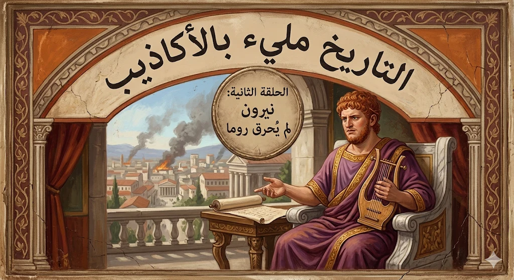 image about سلسلة: التاريخ مليء بالأكاذيب ، الحلقة الثانية: نيرون لم يُحرق روما
