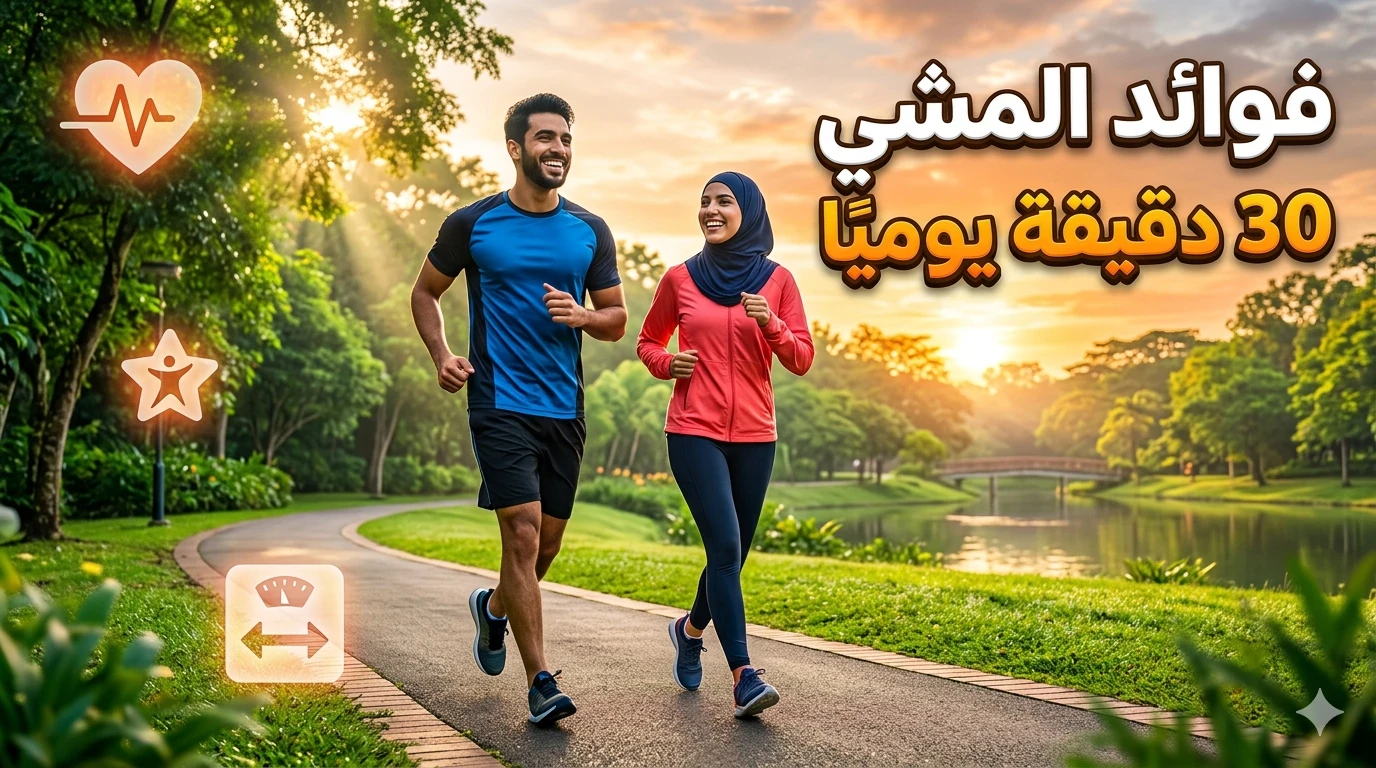 image about فوائد المشي لمدة 30 دقيقة يوميًا