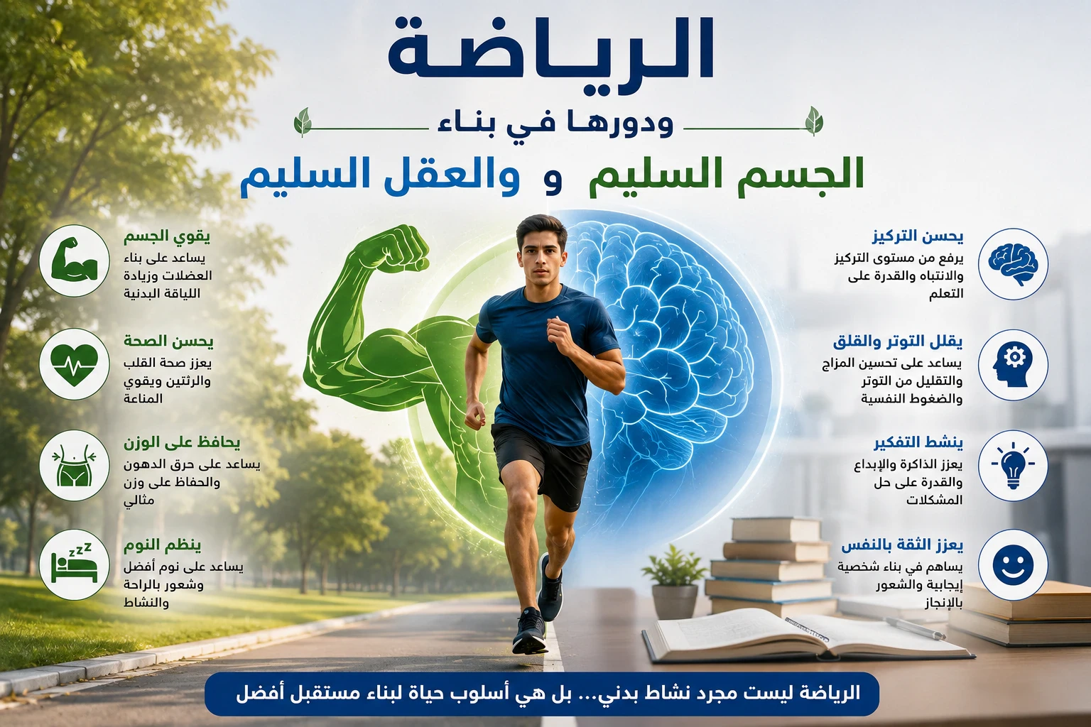 image about الرياضة ودورها في بناء الجسم السليم والعقل السليم