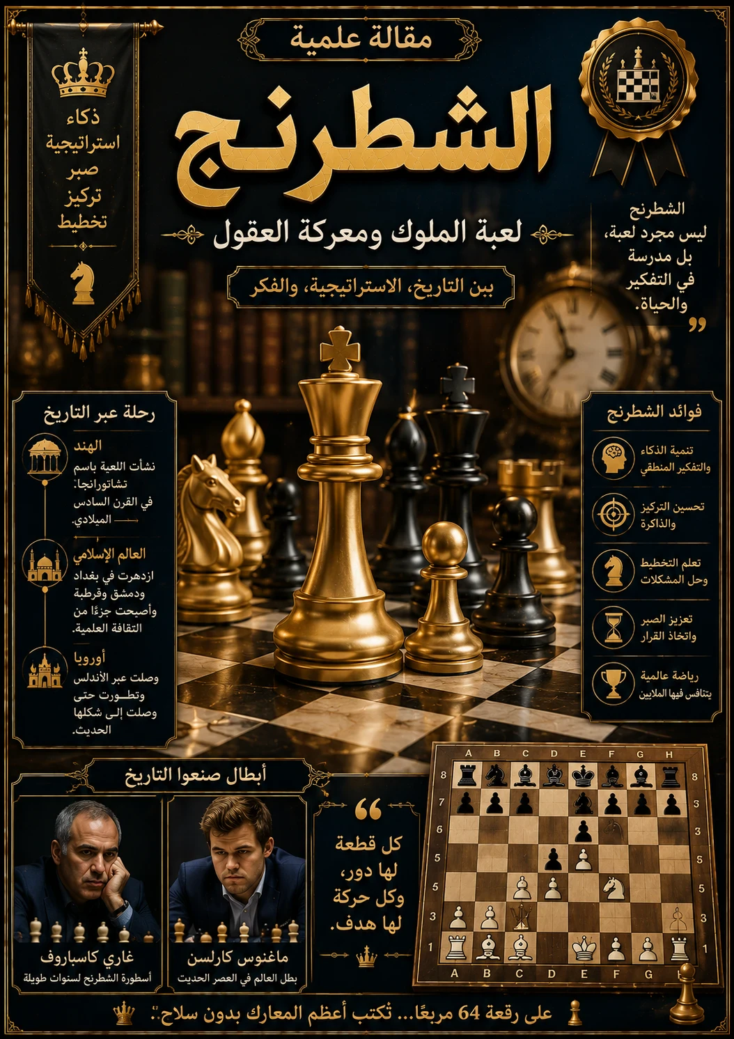 image about الشطرنج: لعبة الملوك ومعركة العقول