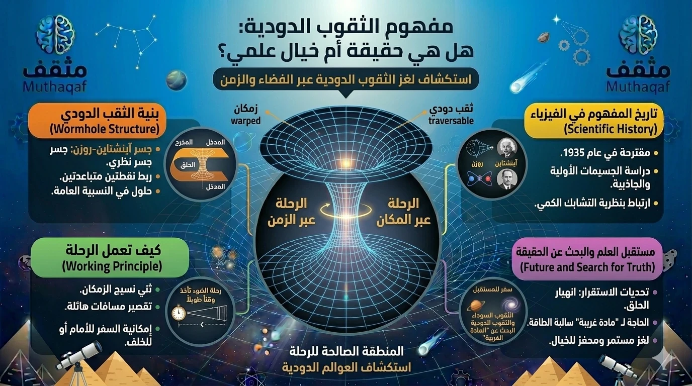 image about السفر عبر الزمن والمكان: هل الثقوب الدودية حقيقة أم خيال علمي؟