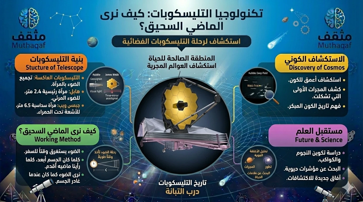 image about تكنولوجيا التليسكوبات – كيف نرى الماضي السحيق؟