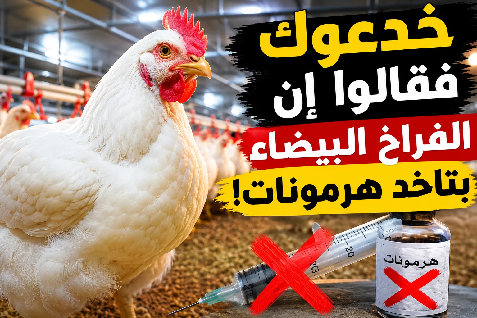 image about خدعوك فقالوا إن الفراخ البيضاء بتاخد هرمونات.. الحقيقة الكاملة التي لا يعرفها الكثيرون