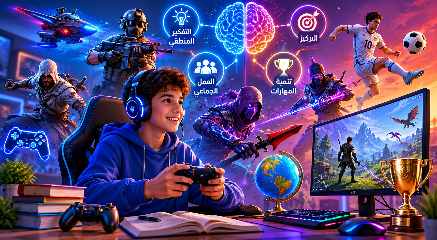 image about الألعاب الإلكترونية: وسيلة ترفيه حديثة وفوائد متعددة