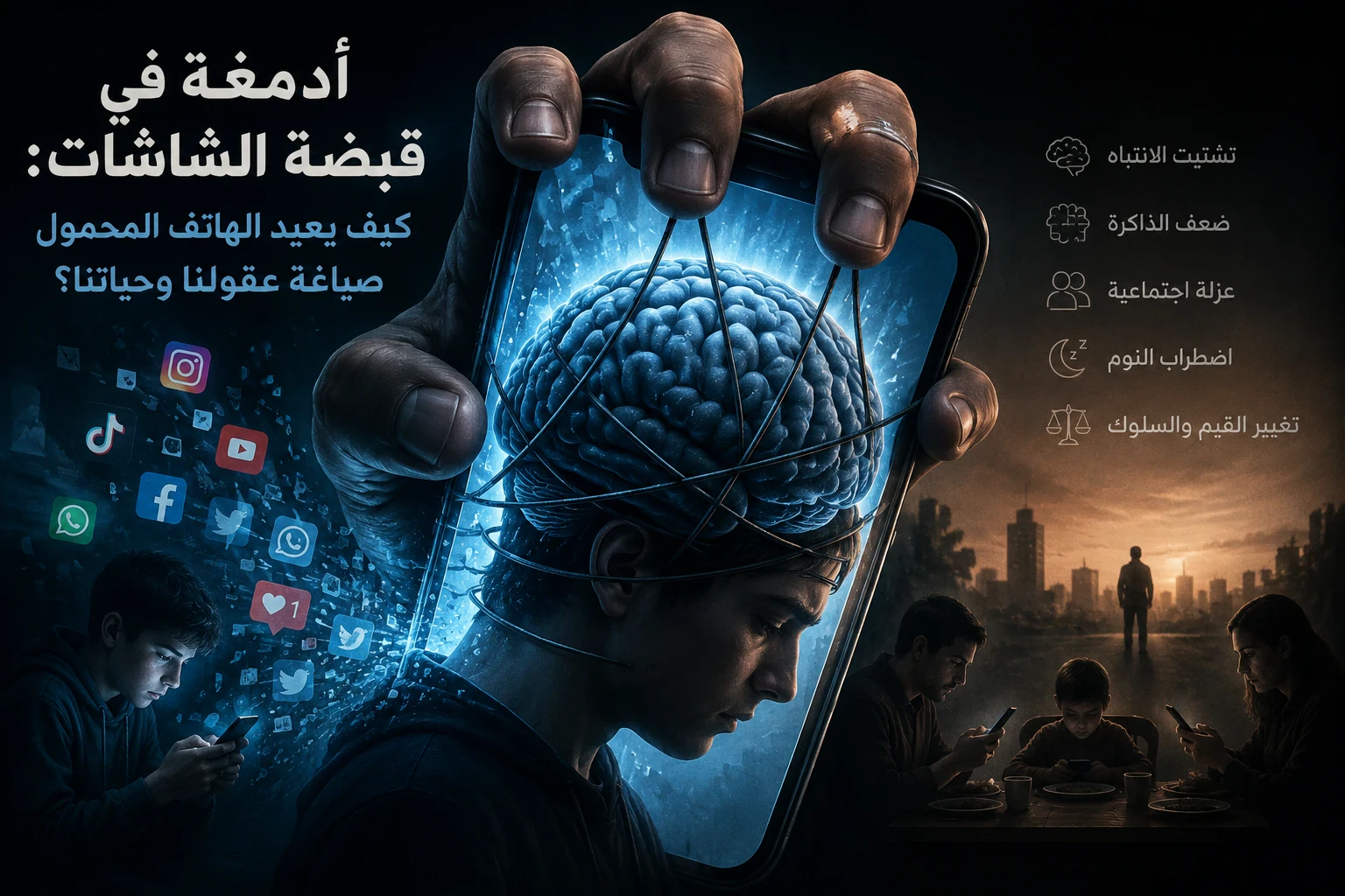image about أدمغة في قبضة الشاشات: كيف يعيد الهاتف المحمول صياغة عقولنا وحياتنا؟