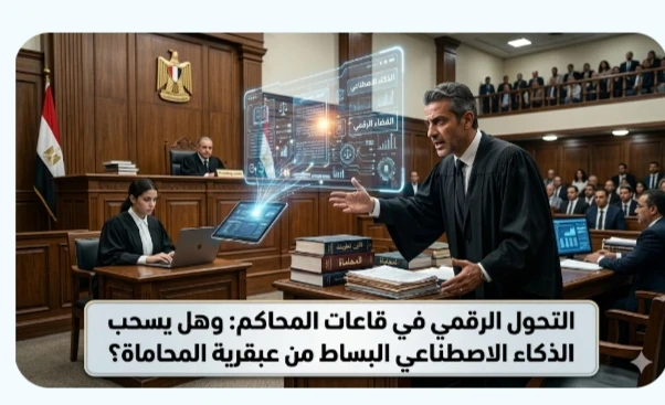 image about زلزال رقمي في قاعات المحاكم هل يسحب الذكاء الاصطناعي البساط من العباقرة المحاماه