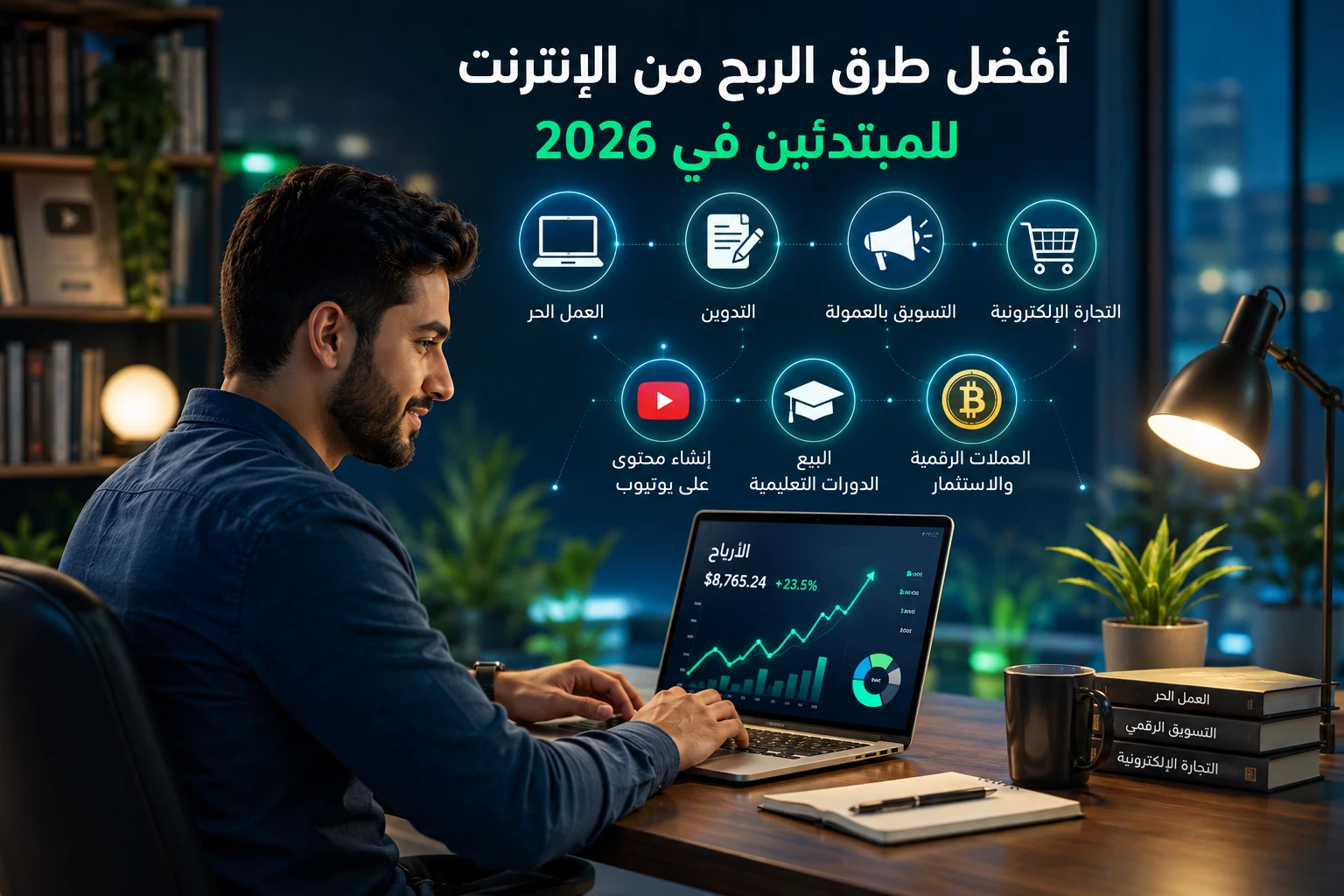 image about أفضل طرق الربح من الإنترنت للمبتدئين في 2026