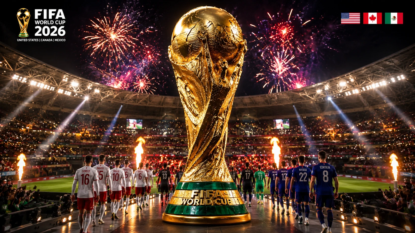 image about 🚨 العالم يستعد لأكبر كأس عالم في التاريخ! تعرف على آخر تجهيزات مونديال 2026 ومفاجآت النسخة الجديدة بمشاركة 48 منتخبًا. ⚽🏆