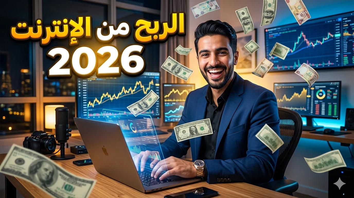 image about العنوان: كيف تحقق الربح من الإنترنت في 2026: أفضل الطرق المجربة لبناء دخل حقيقي