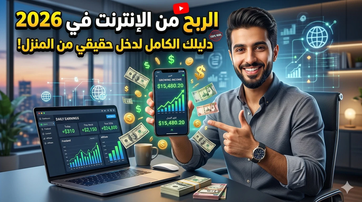image about الربح من الإنترنت في 2026: أفضل الطرق لتحقيق دخل حقيقي من المنزل