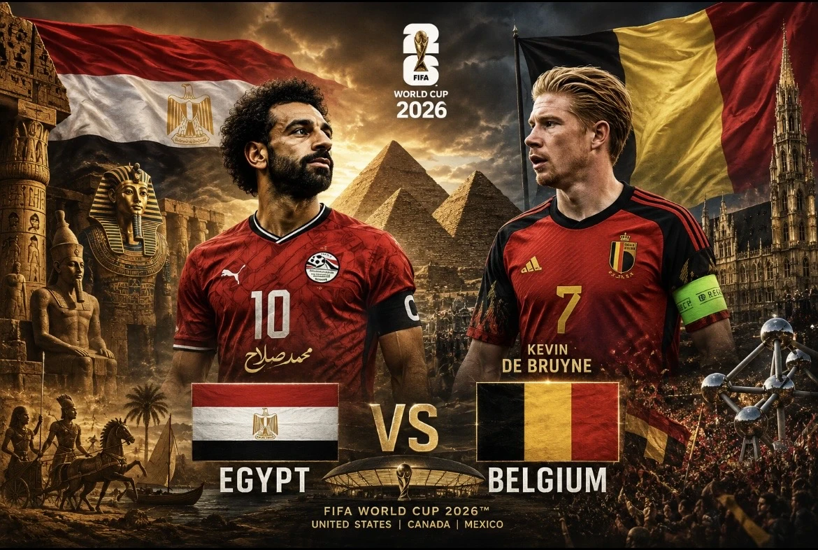image about مصر وبلجيكا.. مواجهة نارية منتظرة في كأس العالم 2026
