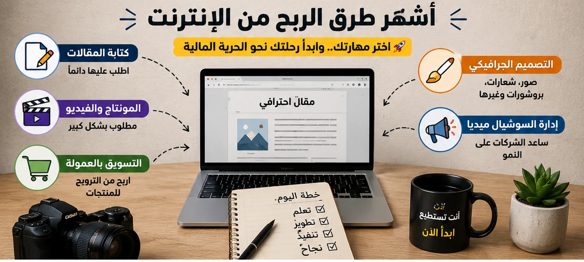 image about 💰 الربح من الإنترنت في 2026: هل ما زالت الفرصة متاحة لتحقيق دخل؟