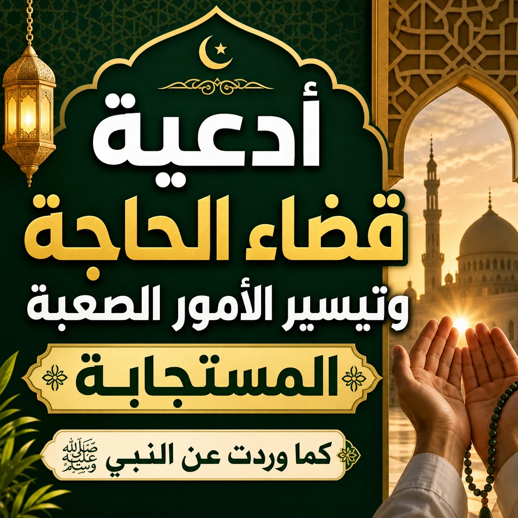 image about أدعية قضاء الحاجة وتيسير الأمور الصعبة المستجابة كما وردت عن النبي