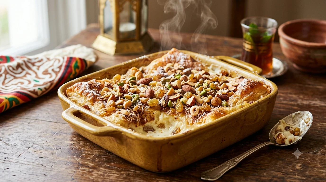 image about طريقة عمل أم علي الأصلية في المنزل.. حلوى مصرية بطعم لا يُقاوم
